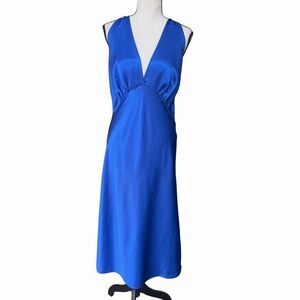 VTG 80s 90s Victoria’s Secret Gold Label Satin Maxi Full Slip Dress M/L